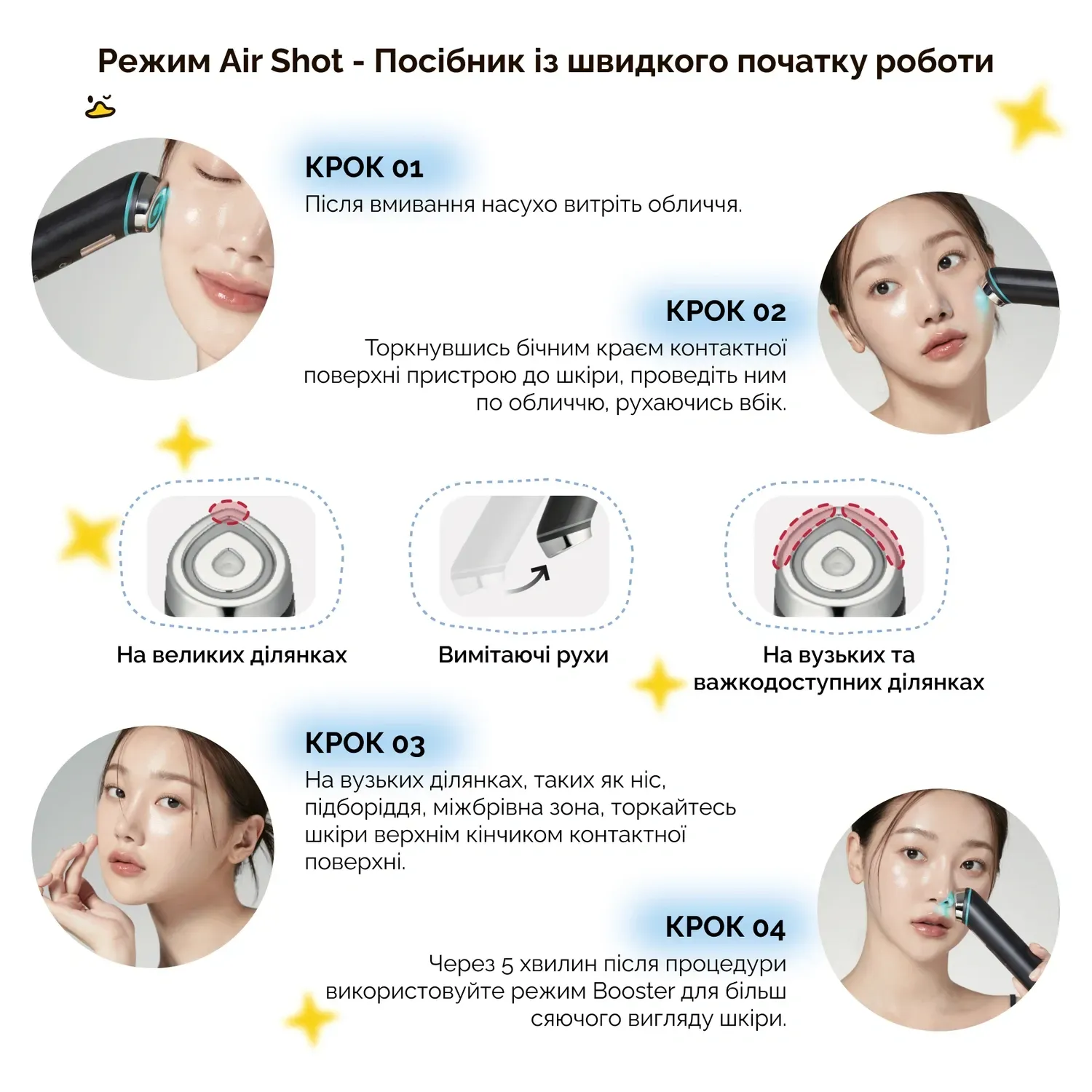 Пристрій для домашнього догляду за шкірою 6 в 1