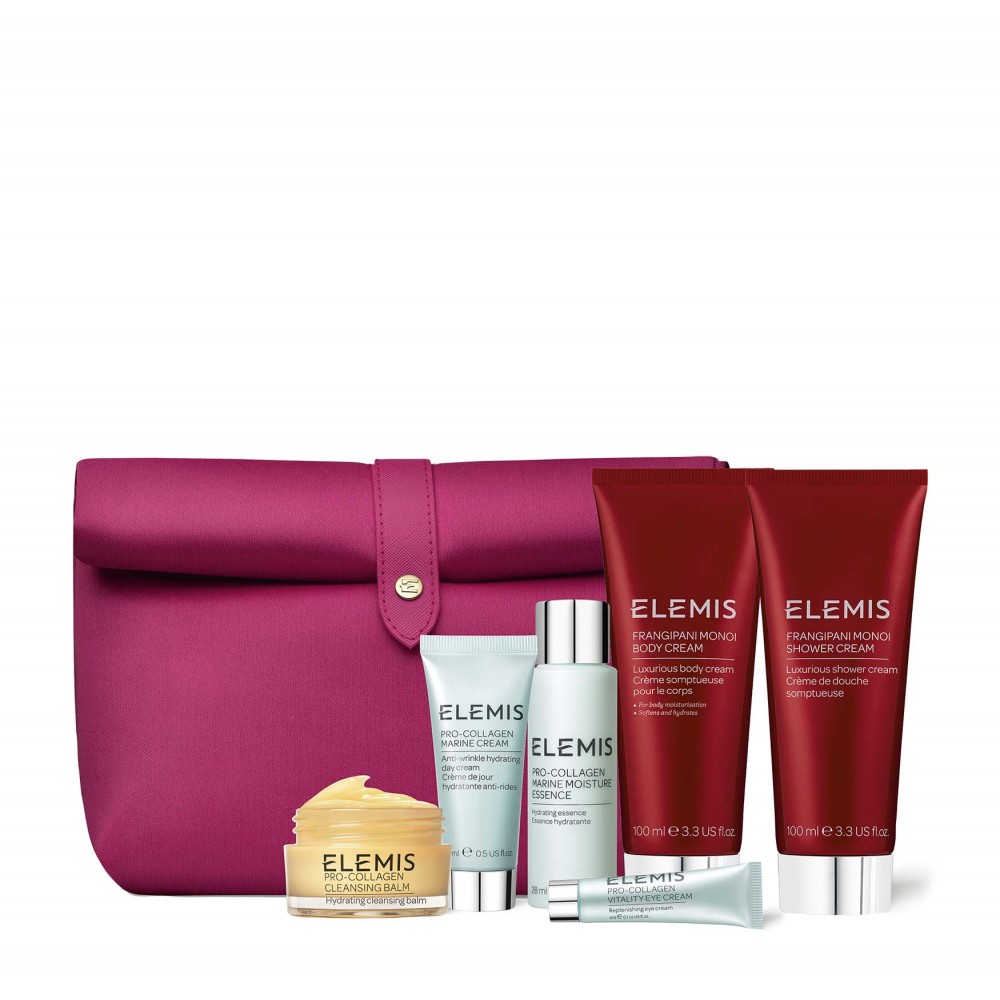 Набір для обличчя та тіла у люкс косметичці від Elemis