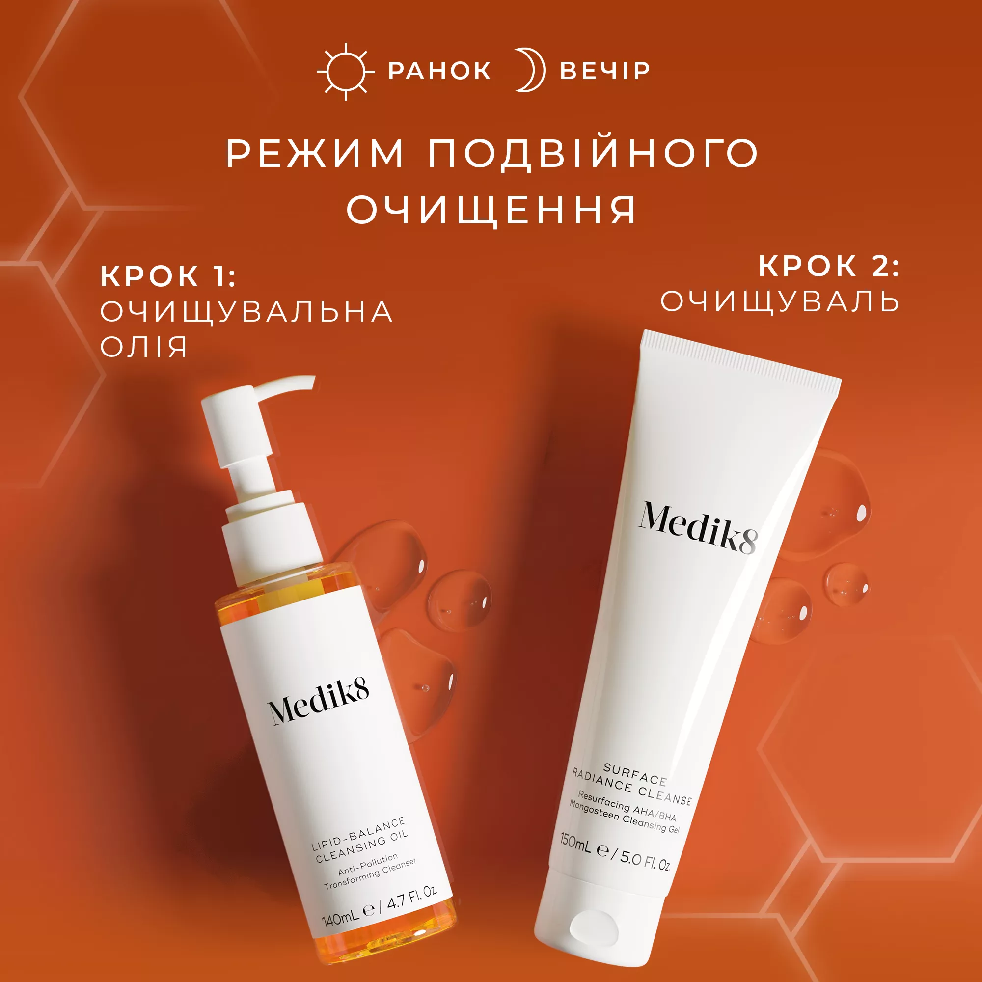 Набір Medik8 для двоетапного очищення шкіри