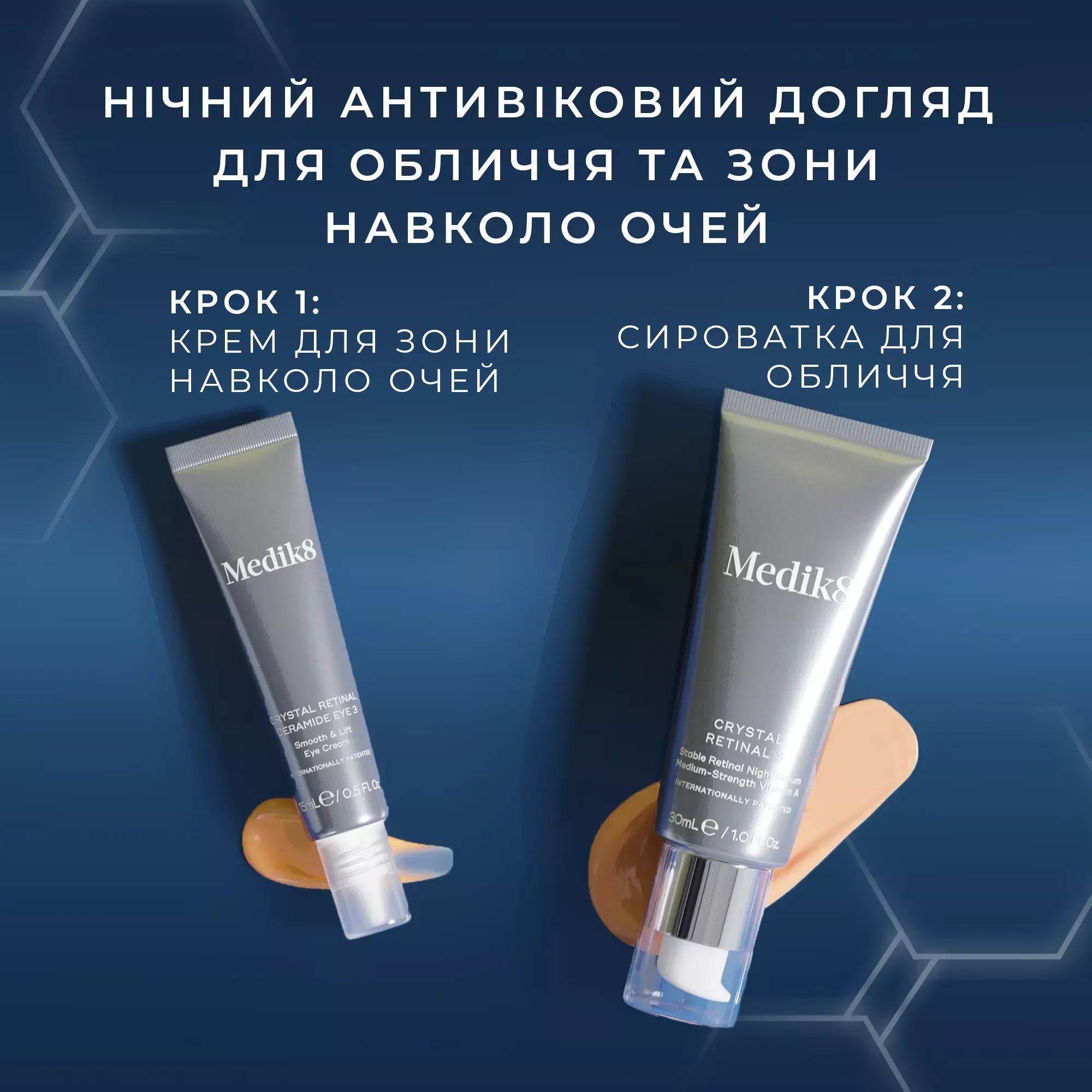 Набір Medik8 для омолодження шкіри обличчя та зони навколо очей